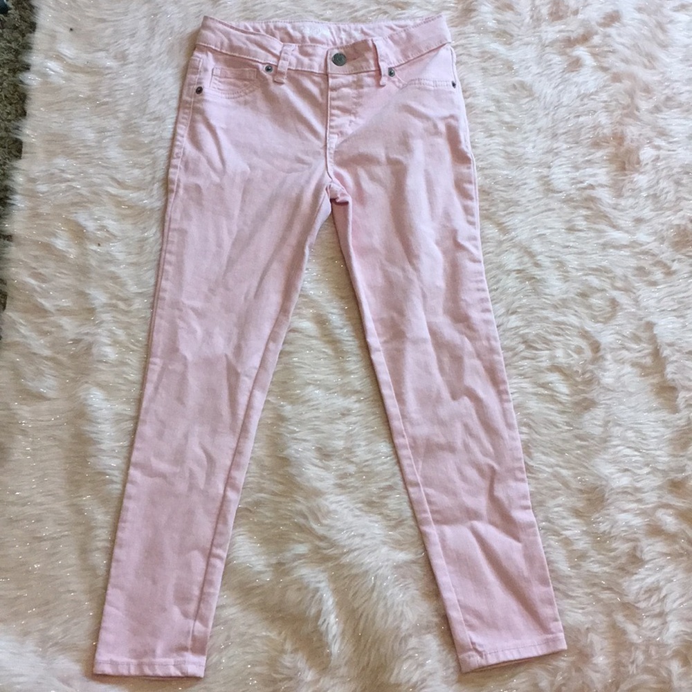 pink jeans